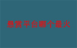 悬赏平台哪个最火？目前排名前三的悬赏平台